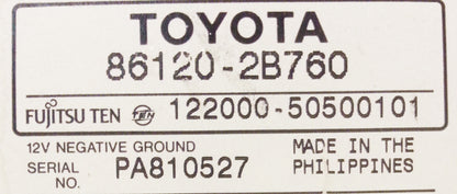 03 04 05 06 07 08 TOYOTA CELICA HIGHLANDER RAV4 Factory OEM Radio, Tape, and CD Player 86120-2B760, 11830