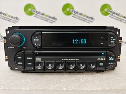 Remanufactured 2003 - 2005 Chrysler Jeep Dodge OEM AM FM Radio 6 CD Changer Receiver RBQ