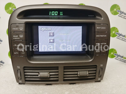 2001 - 2004 Lexus Ls430 Navigation gps screen lcd display monitor bezel oem