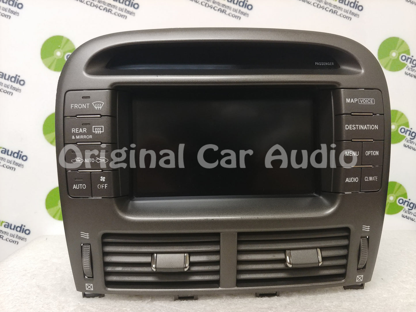 2001 - 2004 Lexus Ls430 Navigation gps screen lcd display monitor bezel oem