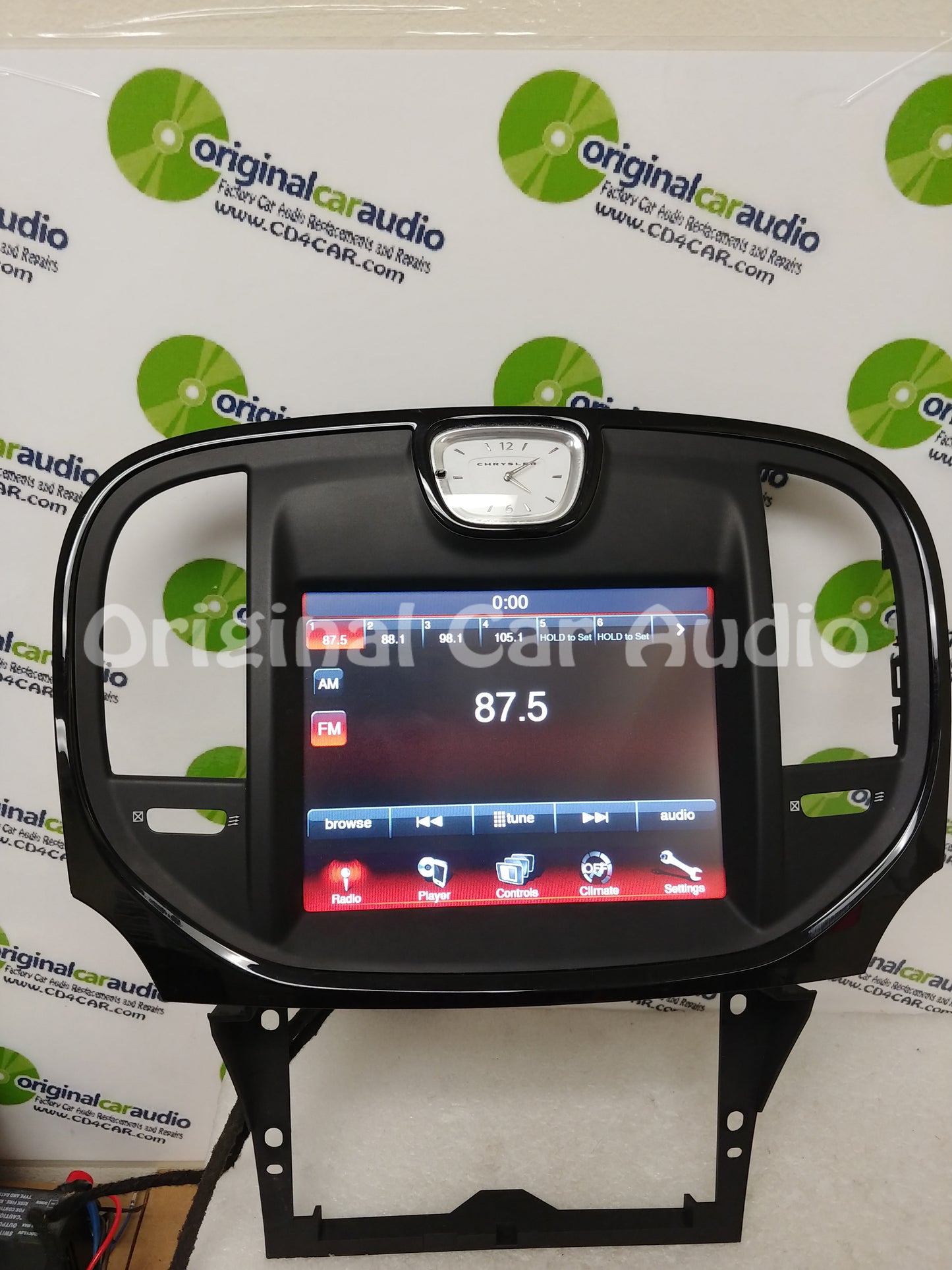 Chrysler 300 OEM Navigation Display Screen Center Black Bezel