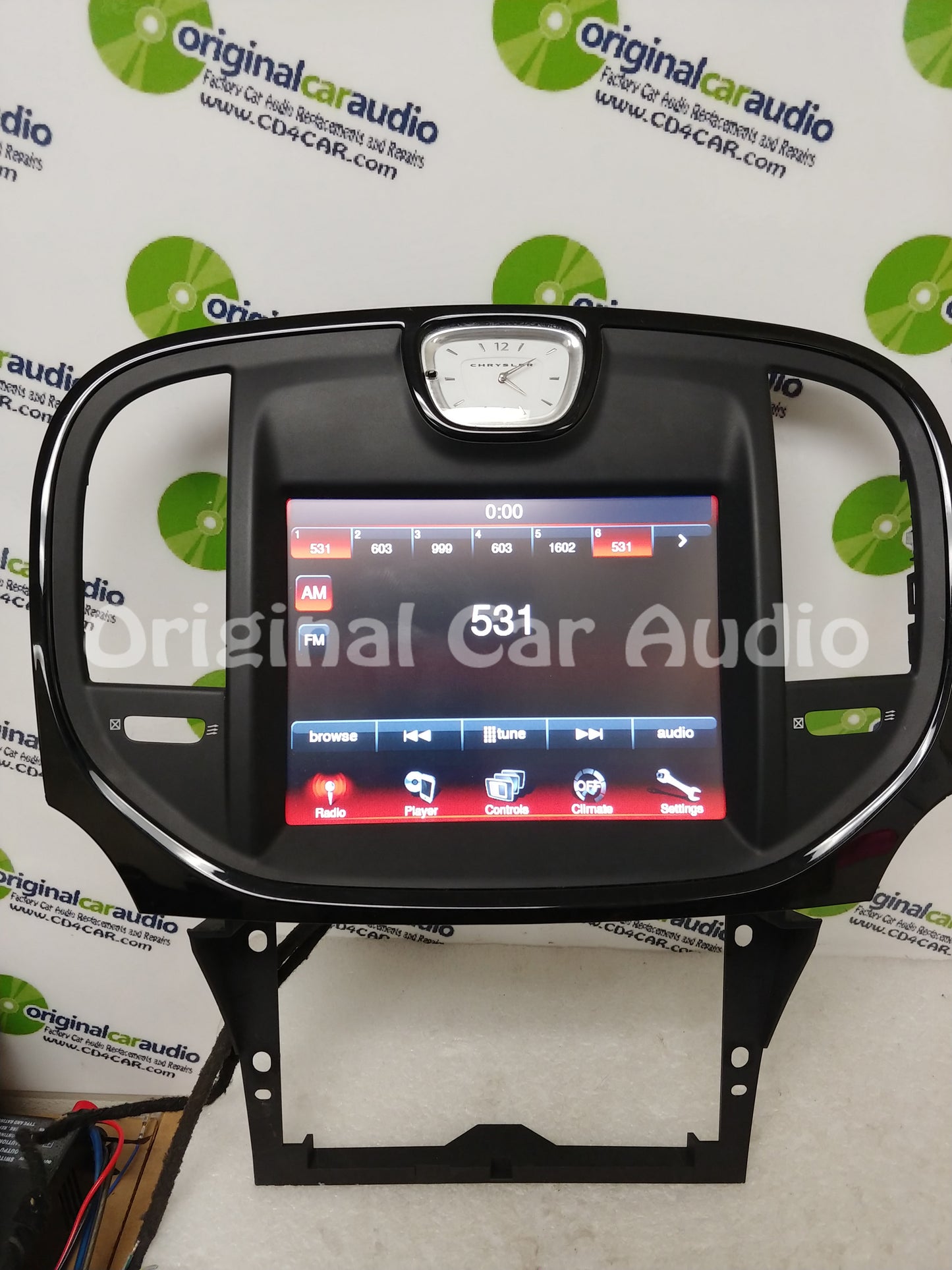 Chrysler 300 OEM Navigation Display Screen Center Black Bezel
