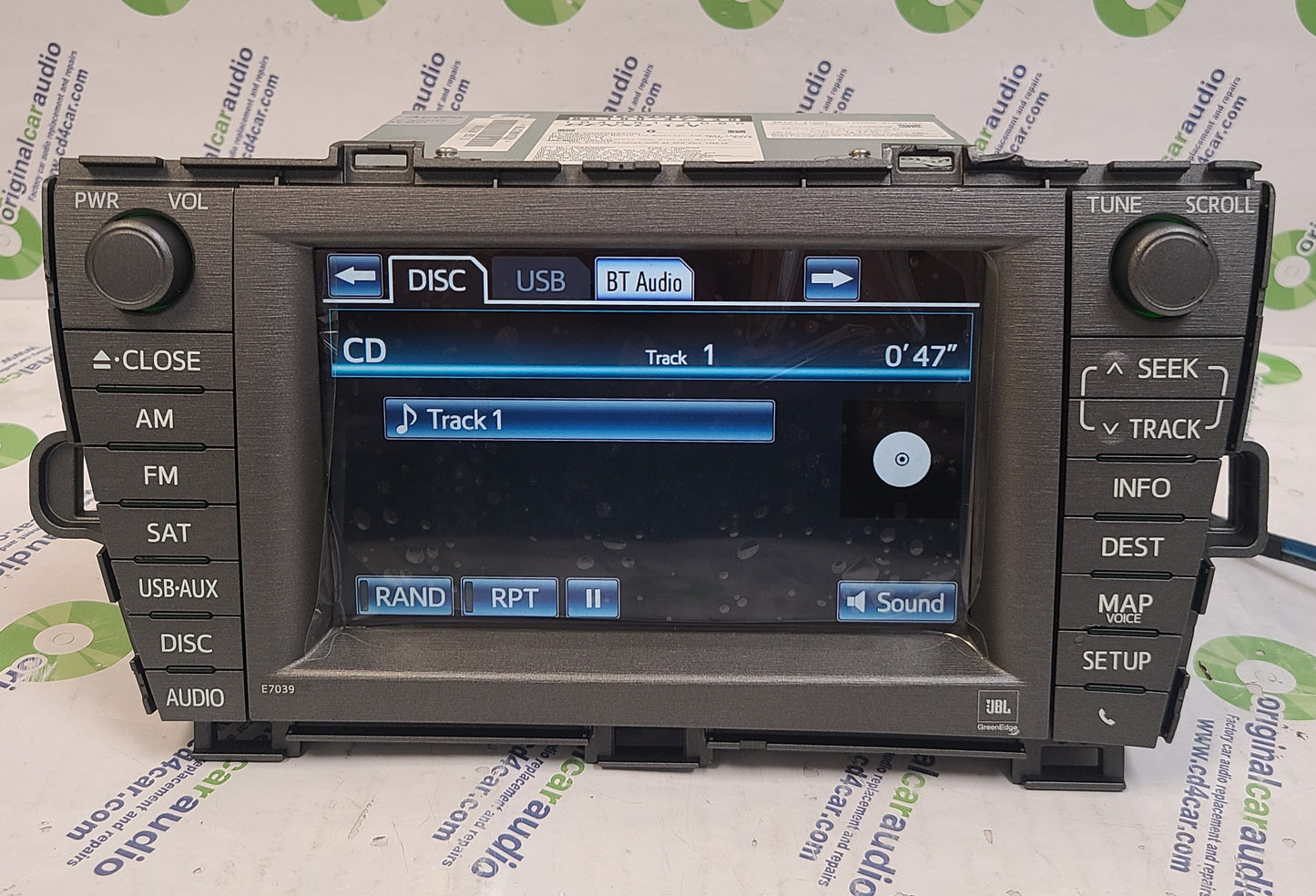 Refurbished 2013 2014 TOYOTA Prius Touch Screen Bluetooth AM FM Radio MP3 CD Player E7039 Factory OEM
