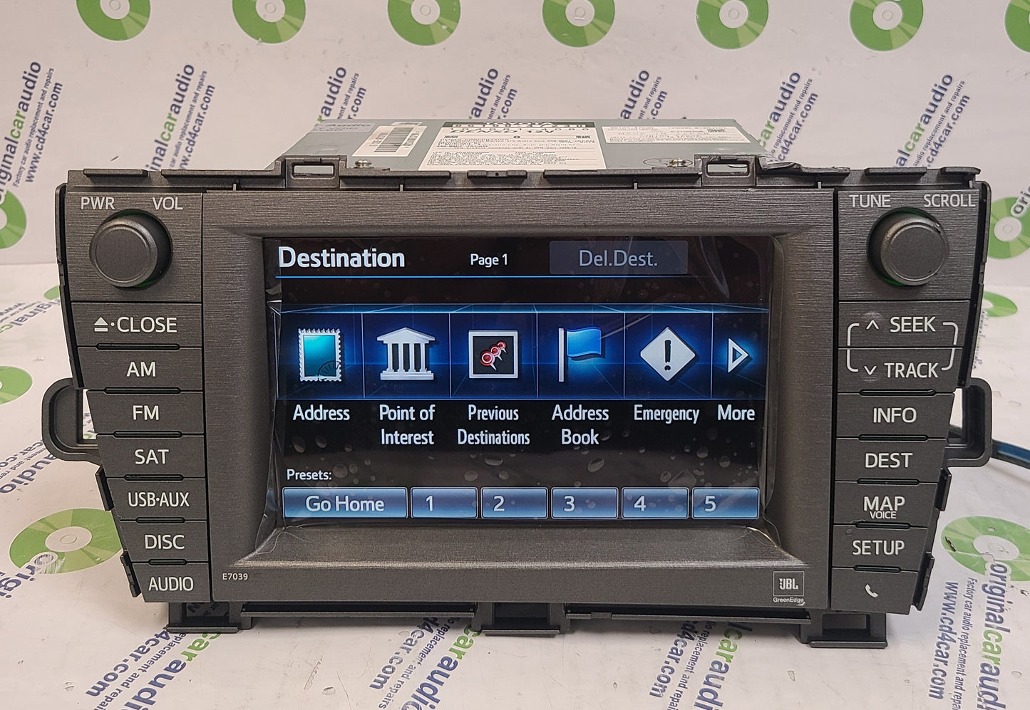 Refurbished 2013 2014 TOYOTA Prius Touch Screen Bluetooth AM FM Radio MP3 CD Player E7039 Factory OEM