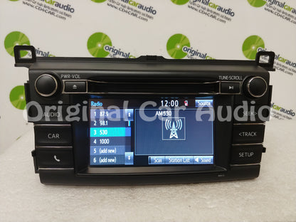 2013 - 2018 Toyota Rav4 AM FM Radio OEM Touchscreen Bluetooth Unit 100573