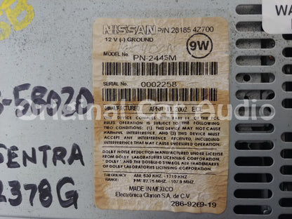 2002 - 2003 Nissan Sentra OEM Rockford Fosgate Radio AM FM CD Player