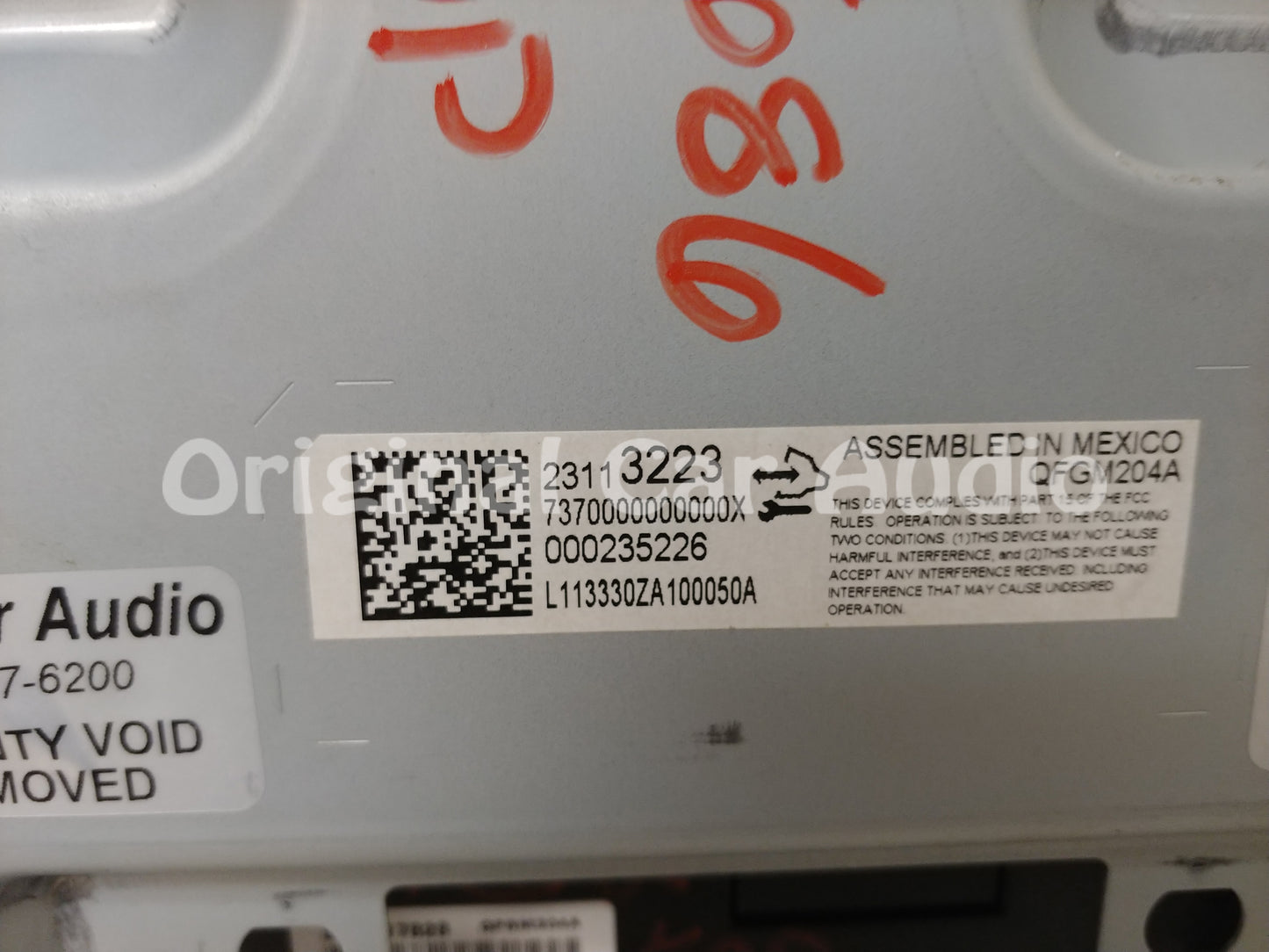 2014 - 2015 Chevrolet Impala OEM Radio Media Information Display Panel