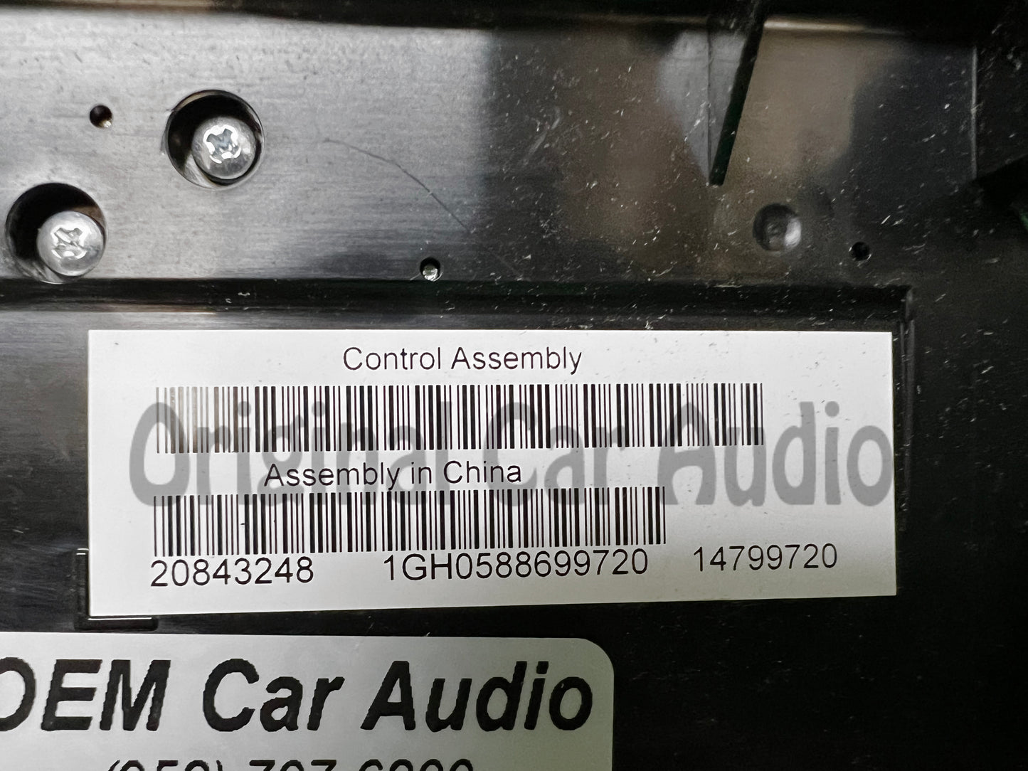 2010 - 2013 Buick LaCrosse Allure OEM Radio Single Zone Climate Control Panel Bezel ONLY UYE