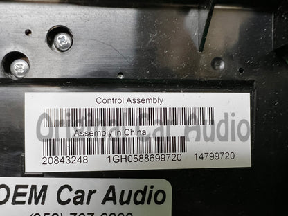 2010 - 2013 Buick LaCrosse Allure OEM Radio Single Zone Climate Control Panel Bezel ONLY UYE