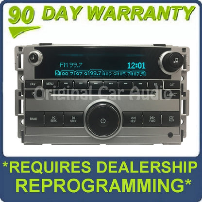 Chevrolet Chevy radio single CD player MP3 AM FM OEM Stereo