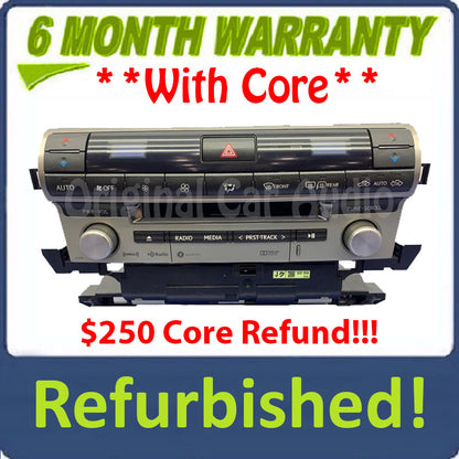 Refurbished 2015 - 2016 Lexus LS460 OEM AM FM Radio Receiver CD Player Climate Controls
