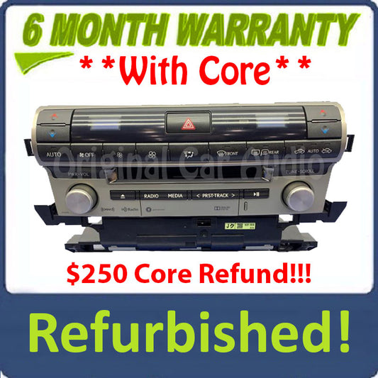 Refurbished 2015 - 2016 Lexus LS460 OEM AM FM Radio Receiver CD Player Climate Controls
