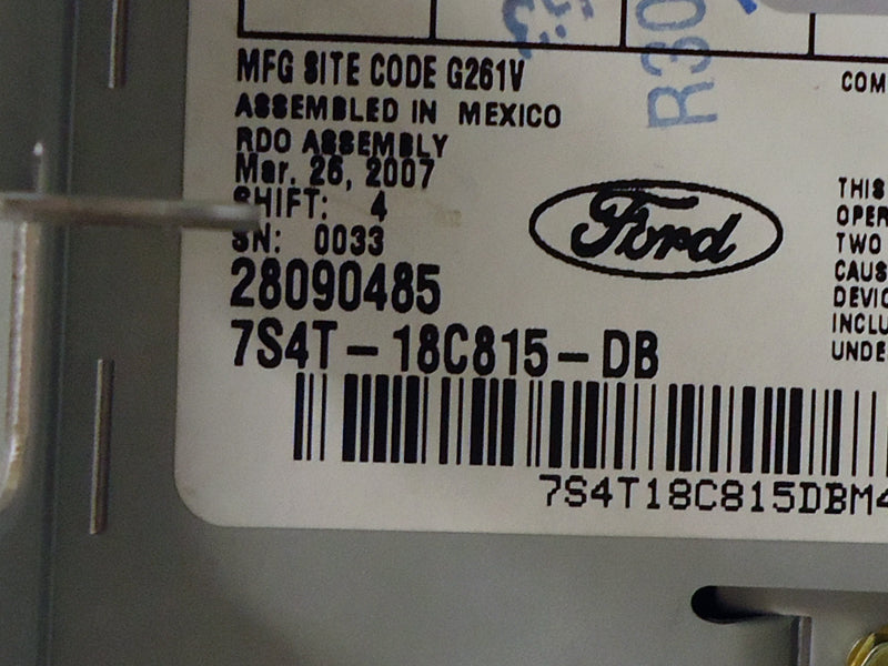 2007 07 Ford F250 F350 Focus Subwoofer Radio MP3 6 Disc CD Changer
