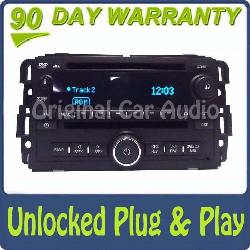 Unlocked 2007 - 2013 GMC Chevy Buick OEM AM FM Radio Aux MP3 USB DVD CD Player Receiver UUJ