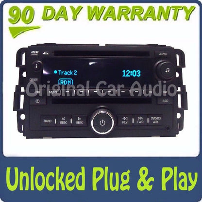 Unlocked 2007 - 2013 GMC Chevy Buick OEM AM FM Radio Aux MP3 USB DVD CD Player Receiver UUJ