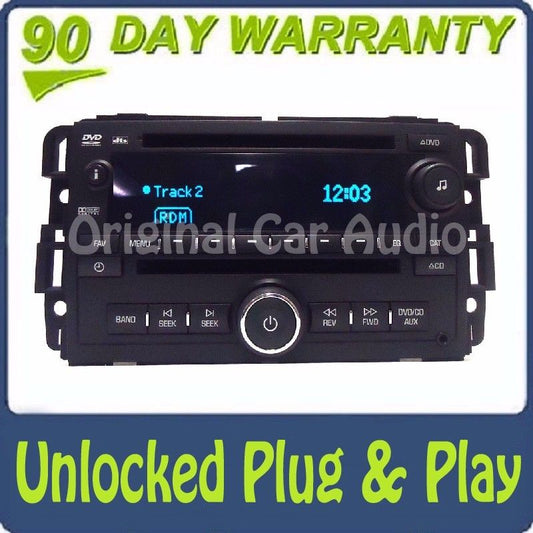 Unlocked 2007 - 2013 GMC Chevy Buick OEM AM FM Radio Aux MP3 USB DVD CD Player Receiver UUJ