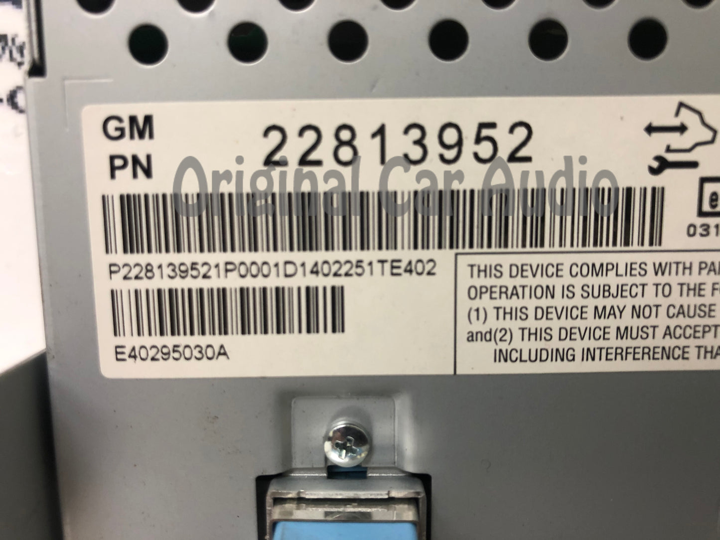 2011 - 2015 Chevrolet Volt OEM Touch Screen Radio Information Display Monitor