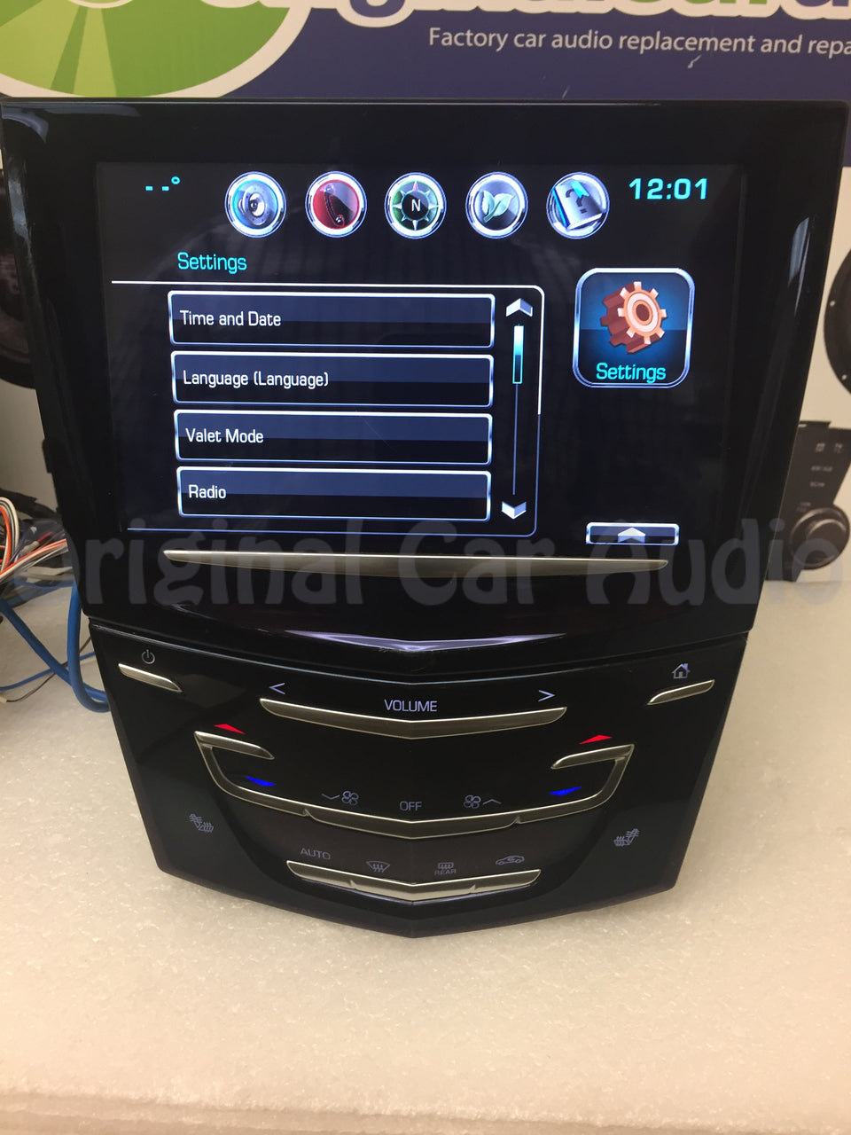Refurbished 2013 - 2016 Cadillac SRX Cue Wireless Charging Navigation Bluetooth Touch Screen Display Control Panel Unit With Heated Seat Option ONLY