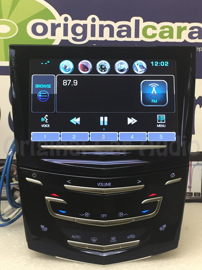 2013 - 2016 Cadillac SRX Cue Wireless Charging Navigation Bluetooth Touch Screen Display Control Panel Unit With Heated Seat Option ONLY