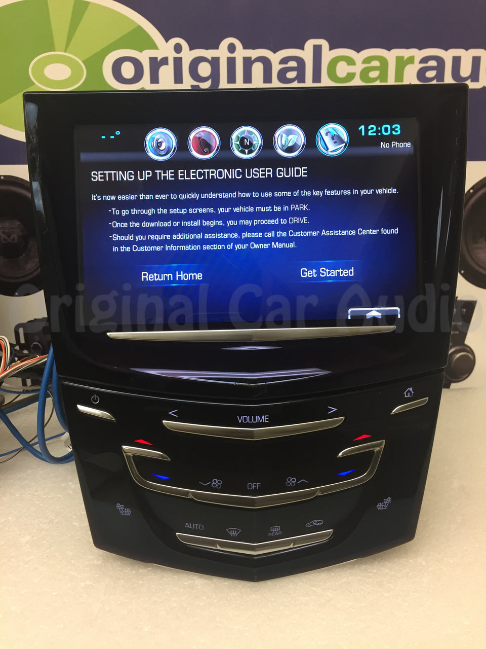 Refurbished 2013 - 2016 Cadillac SRX Cue Wireless Charging Navigation Bluetooth Touch Screen Display Control Panel Unit With Heated Seat Option ONLY