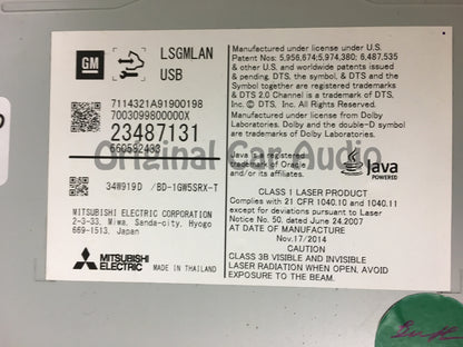 2015- 2018 Cadillac Chevrolet GMC OEM Rear Seat Entertainment DVD Player Receiver