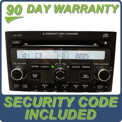 2006 2007 2008 Honda Pilot Radio Stereo and 6CD Changer Player