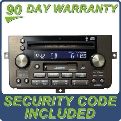 Acura Bose Radio Tape Cassette Deck 6 Disc CD Changer Sat