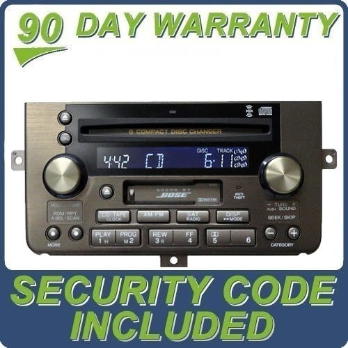 Acura Bose Radio Tape Cassette Deck 6 Disc CD Changer Sat