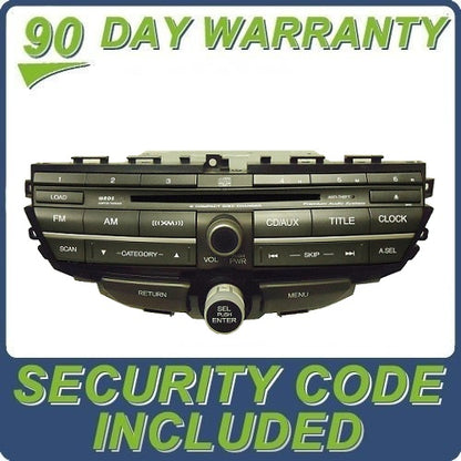 Remanufactured HONDA Accord Radio Stereo 6 Disc Changer CD Player Premium Audio System 3PA1 2008 2009 2010 2011 2012