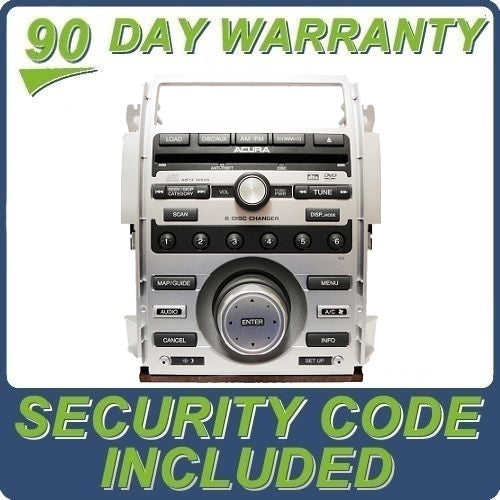 2007 2008 Acura RL XM Satellite Radio Stereo MP3 DVD 6 Disc CD Changer 4XL6 39100-SJA-A10  07 08