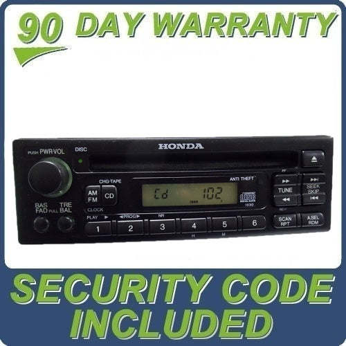Honda Civic Radio and CD Player 1998 1999 2000 01 02 03 04 2005