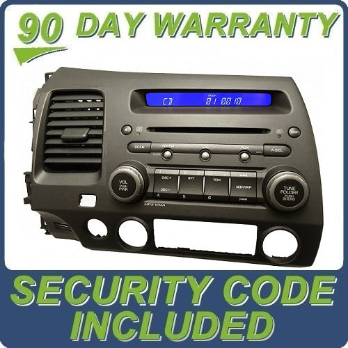 HONDA Civic Radio Stereo MP3 CD Player 2AL0, 2AM0, 2AH0, 2AJ0, 4BCA, 4BC0, 4BC4 2006 2007 2008 2009