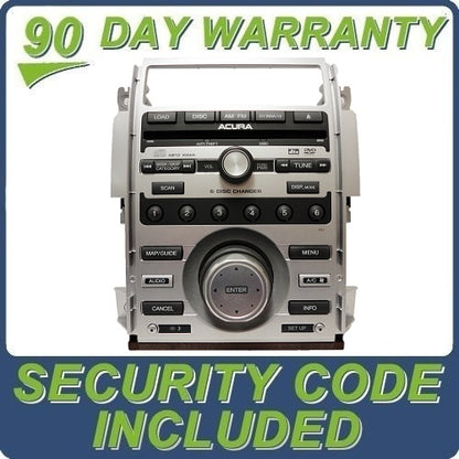 2005 2006 2007 2008 06 07 08 Acura RL XM Satellite Radio Stereo MP3 DVD 6 Disc CD Changer 4XL2 4XL0 39100-SJA-A02 39100-SJA-A002