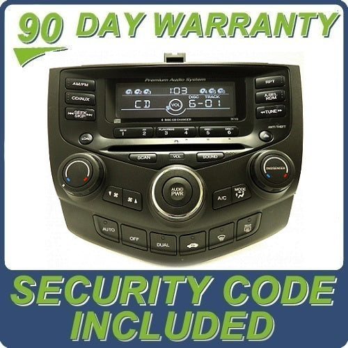 NEW 2003 2004 2005 2006 2007 Honda Accord EX Radio 6 CD Changer 7FY0 Premium Audio System