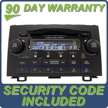 HONDA CRV CR-V Radio 6 Disc CD Changer XM MP3 2007 2008 2009 2010