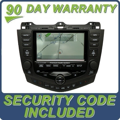 2003 2004 2005  HONDA Accord OEM Navigation GPS Radio Stereo 6 Disc Changer LCD Display Screen Monitor 2CY2