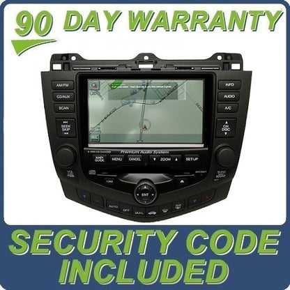 2003 2004 2005  HONDA Accord OEM Navigation GPS Radio Stereo 6 Disc Changer LCD Display Screen Monitor 2CY2