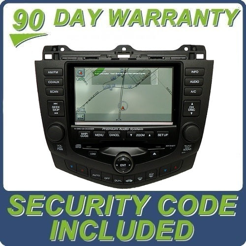 Honda Accord NAVIGATION Nav GPS Touch Screen Display LCD 6 Disc CD Changer Player 2GY0 03 2003