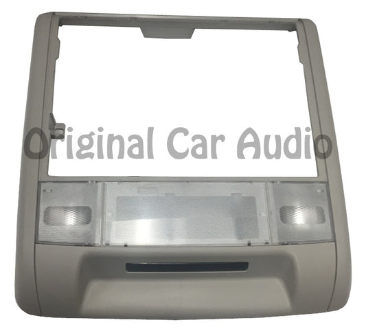 GMC overhead console base LIGHT GREY bezel for DVD display w/dome lights