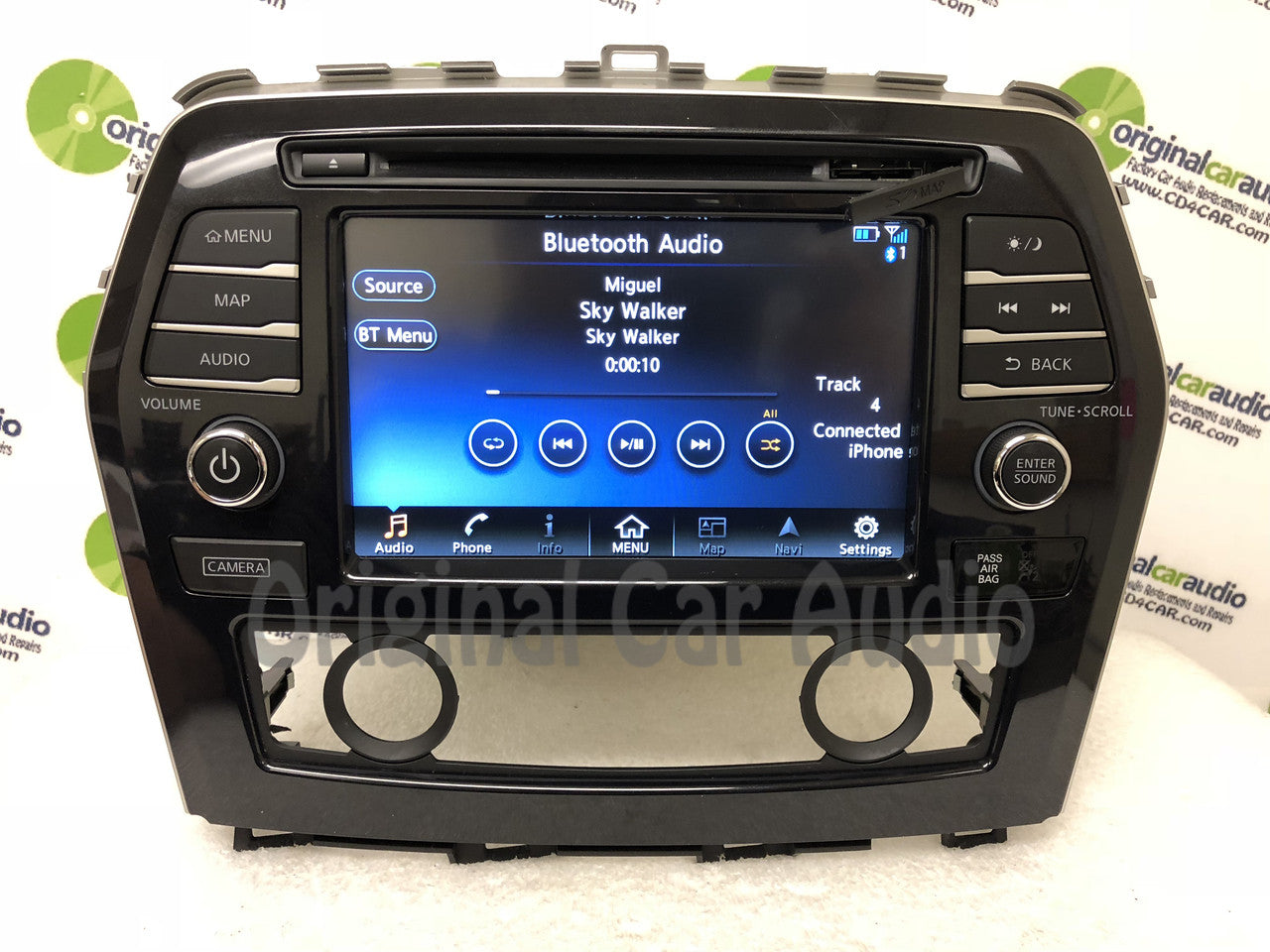 Refurbished 2016 - 2018 Nissan Maxima OEM NON-BOSE Touch Screen Navigation AM FM XM Receiver CAR PLAY