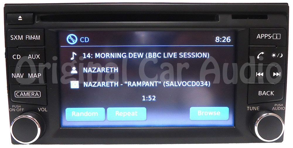 2014 - 2017 Nissan OEM AM FM SAT Navigation Radio Single CD Player Receiver