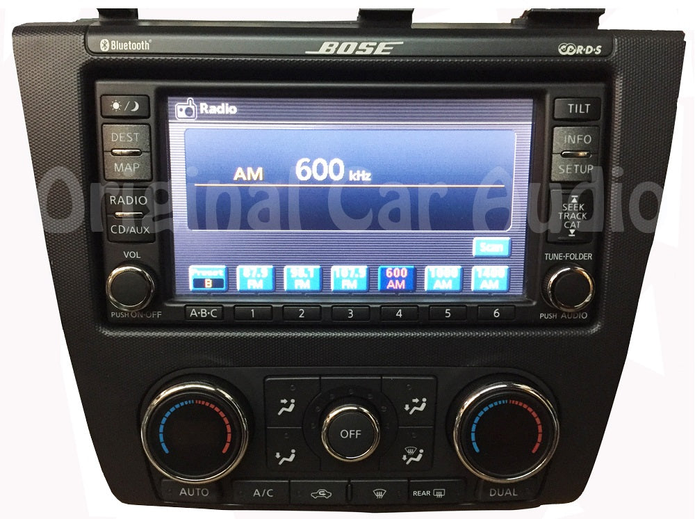 2007 - 2009 Nissan Altima OEM Navigation Touch Screen Bluetooth BOSE 6 CD Changer
