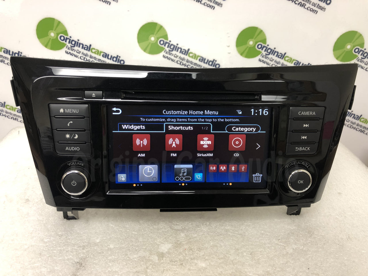2017 - 2019 Nissan Rogue OEM Car Play Android Auto Single CD AM FM SAT Radio Multi Media Receiver