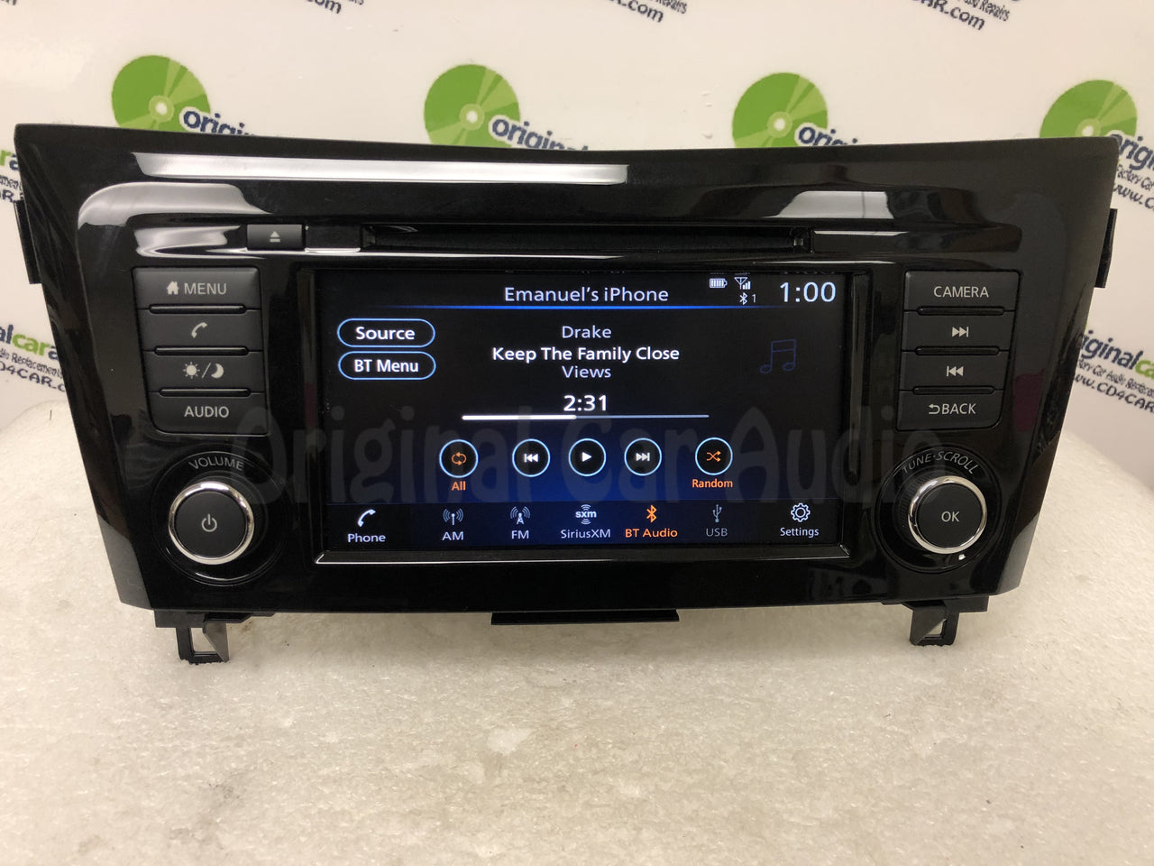 2017 - 2019 Nissan Rogue OEM Car Play Android Auto Single CD AM FM SAT Radio Multi Media Receiver