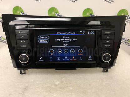 2017 - 2019 Nissan Rogue OEM Car Play Android Auto Single CD AM FM SAT Radio Multi Media Receiver