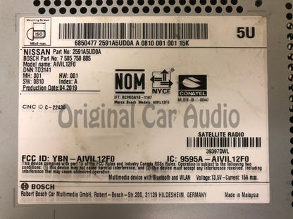 NEW 2018 - 2020 Nissan NV200 Sentra Versa OEM Touch Screen AM FM Bluetooth Multi Media Radio Receiver