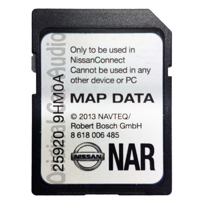 NISSAN OEM Navigation NAVTEQ MAPS SD Memory Card