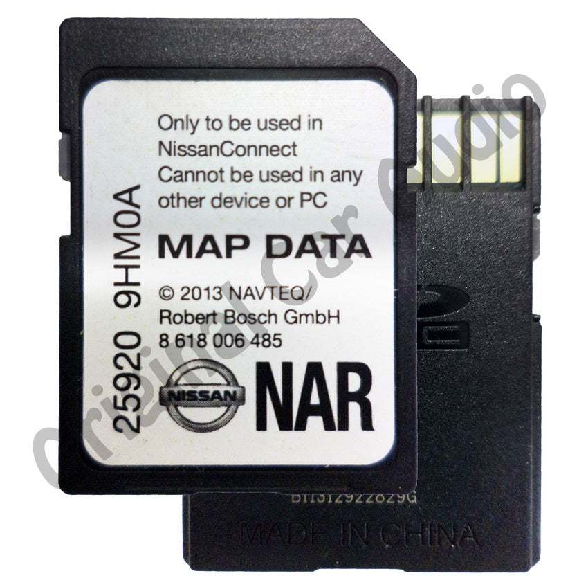 NISSAN OEM Navigation NAVTEQ MAPS SD Memory Card