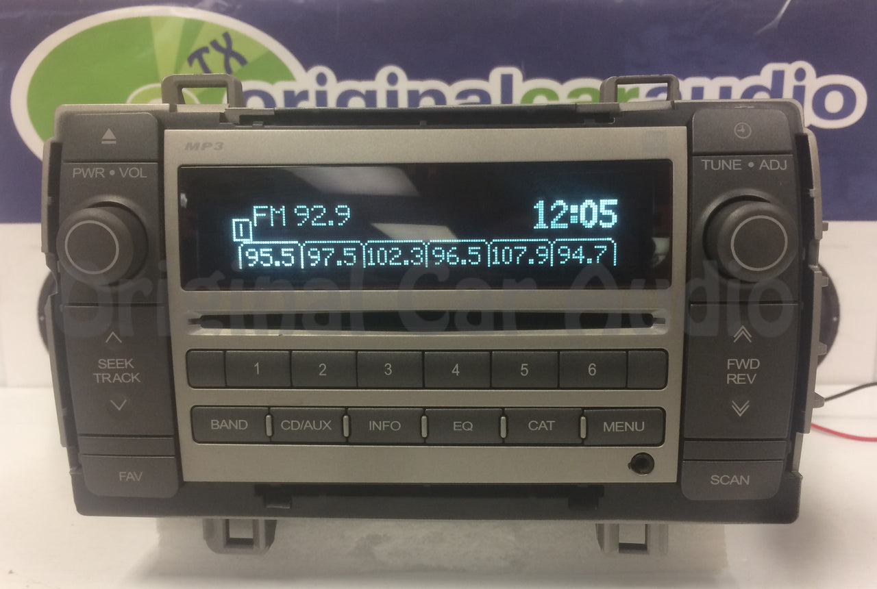 2009 - 2010 Pontiac VIbe Toyota Matrix OEM AM FM Aux MP3 Single CD Radio ULA 86120-01250, 28143548