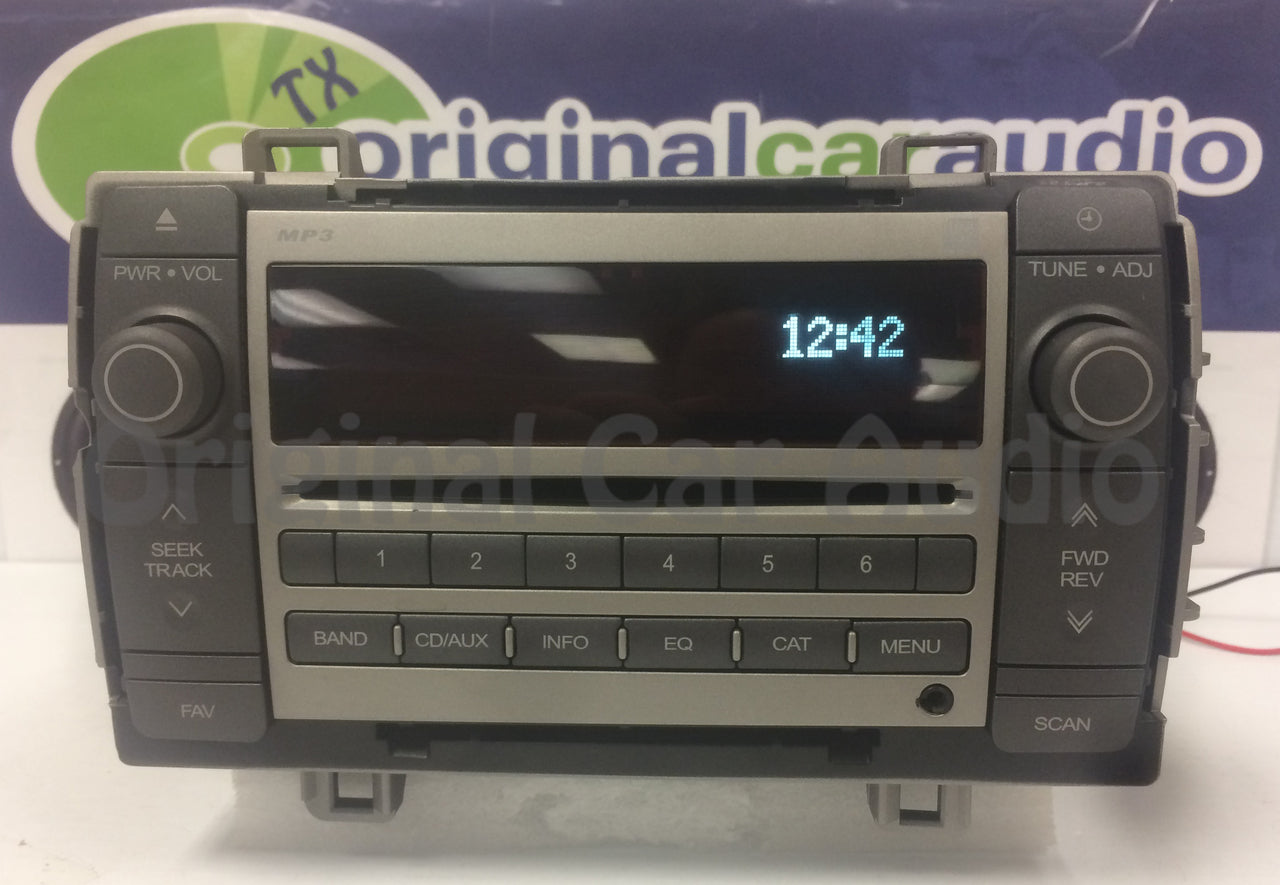 2009 - 2010 Pontiac VIbe Toyota Matrix OEM AM FM Aux MP3 Single CD Radio ULA 86120-01250, 28143548